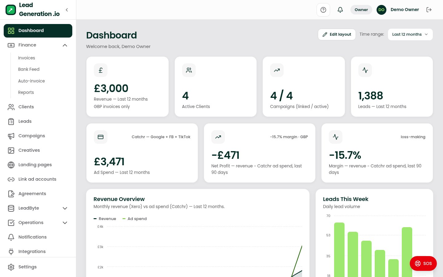 Lead generation Stato portal